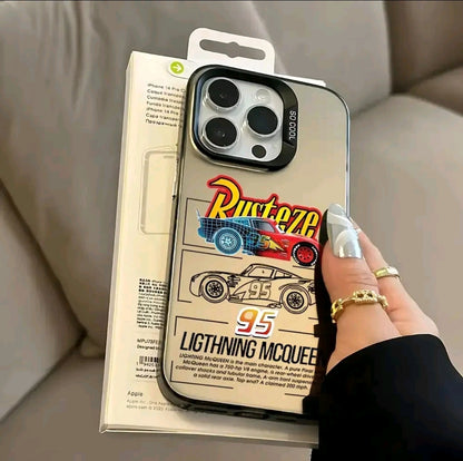 Fundas para Teléfono Creativas de Cars Lightning McQueen 95, Compatible con iphone 16 15 C 14 13 12 11 Pro Max X XR XS Max 8 7 Plus, Anticaida y Mate