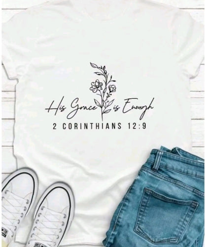 Camiseta Casual para Mujer con Estampado de corintios - Mezcla de Poliéster Suave, Cuello Redondo., Manga Corta, Tejido de Punto Semi-Transparente, Lavabile a Máquina, Camiscta para Uso Diario l Top de Cuello Redondo I Material Semi-Transparente, Camiset
