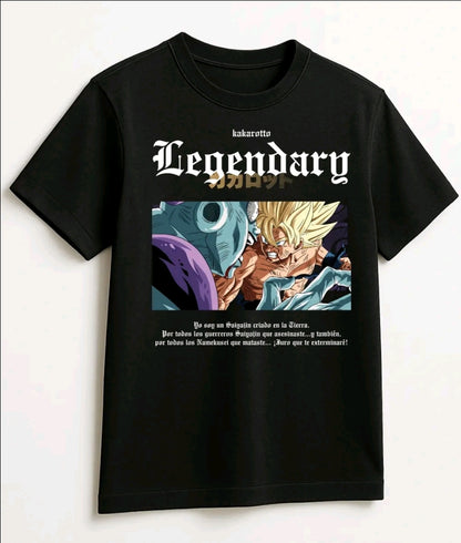 Playera dragon Ball Goku v freezer unisex manga corta algodón (Rabbit Man)