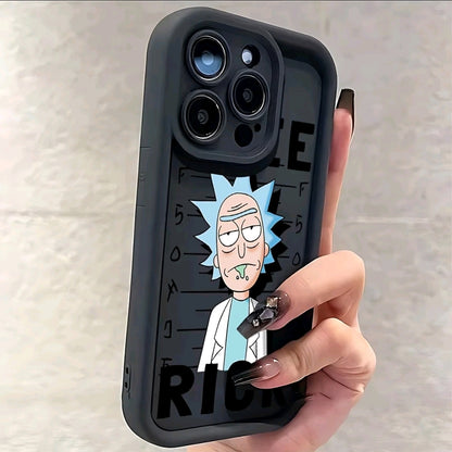 Estuche de Teléfono Popular de Rick y Morty Cientifico para iPhone 16, 15, 14, 13, 12, 1 Pro Max MiniXR XS X 7 8 Plus - Cubierta Trasera Suave Antigolpes TPU