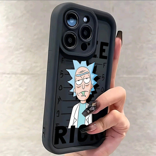 Estuche de Teléfono Popular de Rick y Morty Cientifico para iPhone 16, 15, 14, 13, 12, 1 Pro Max MiniXR XS X 7 8 Plus - Cubierta Trasera Suave Antigolpes TPU
