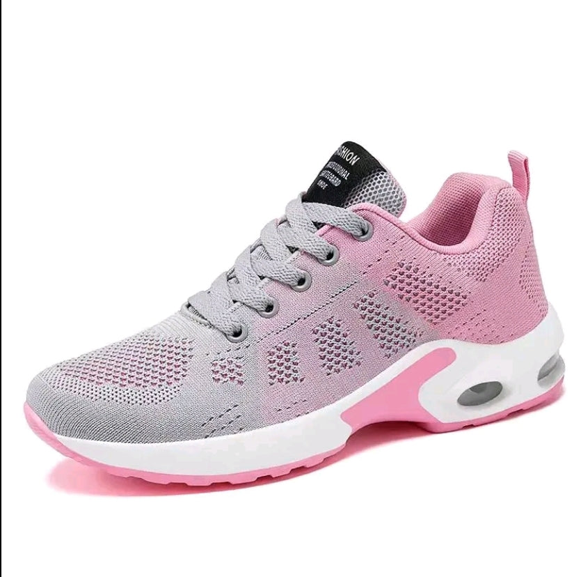 Zapatillas deportivas casuales para mujer con malla estampada para una comodidad transpirable Zapatos casuales para exteriores con