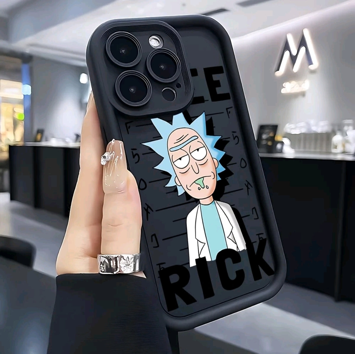 Estuche de Teléfono Popular de Rick y Morty Cientifico para iPhone 16, 15, 14, 13, 12, 1 Pro Max MiniXR XS X 7 8 Plus - Cubierta Trasera Suave Antigolpes TPU