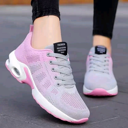2025 Zapatos deportivos casuales con cordones para mujer versátiles y de moda, de suela gruesa y antideslizantes, transpirables y cómodos, zapatos casuales para mujer versátiles y multifuncionales,