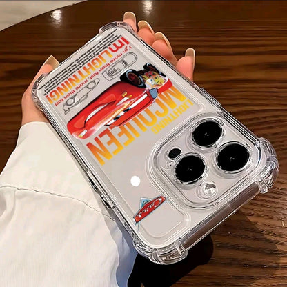 Funda de teléfono Cars 95 para iphone 16 15 14 13 12 11 Pro Max y*X XR XSMax cubierta transparente anticaida