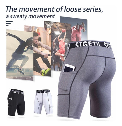 Short Licra Deportiva Gym Compresión Secado Rápido Sigetu G