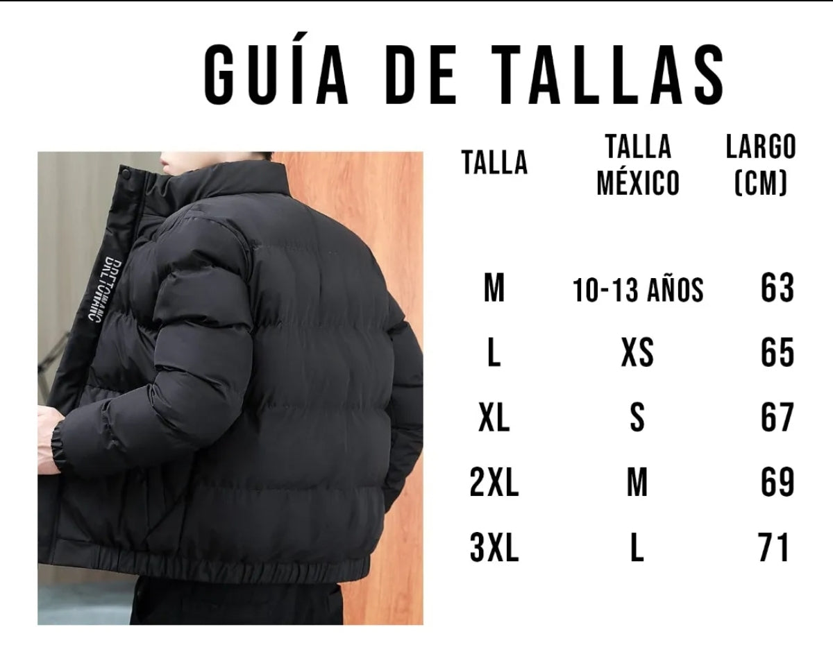 Chamarra Hombre Moda Casual Calientita Acolchonada 101206am7