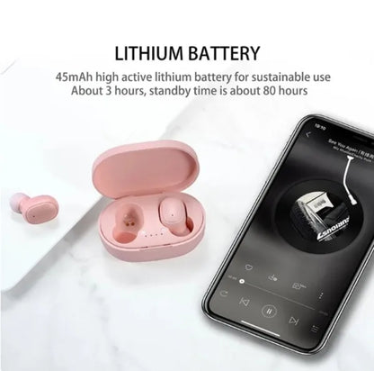 Auriculares in-ear inalámbricos A6s In-Ear A6S TGHA6S rosa con lUZ LED