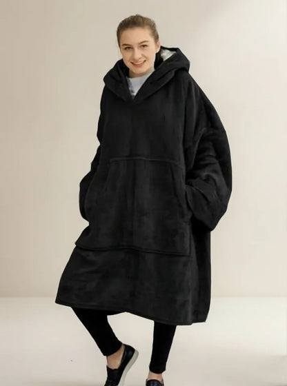 Sudadera Cobija Hoodie Con Capucha Afelpada Calientita Suave