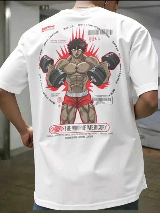 Plavera Unisex Oversize Anime Baki Hanma Gym