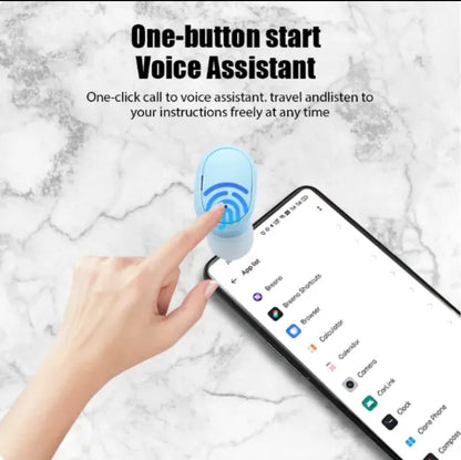 Auriculares in-ear inalámbricos A6s In-Ear A6S TGHA6S rosa con lUZ LED