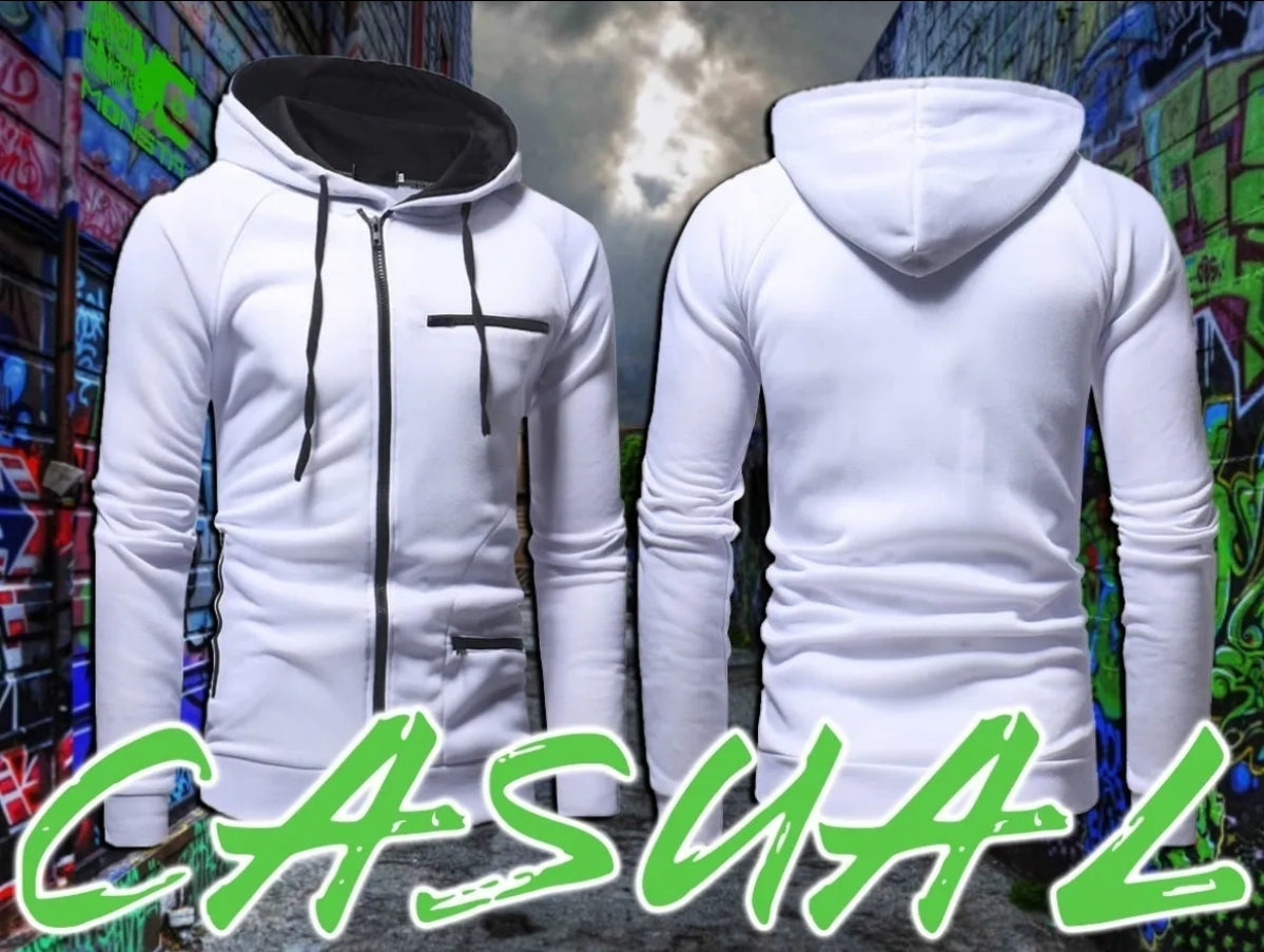 Sudadera Casual Moda Chamarra Hoddie Con Capucha MZ3 2108 G