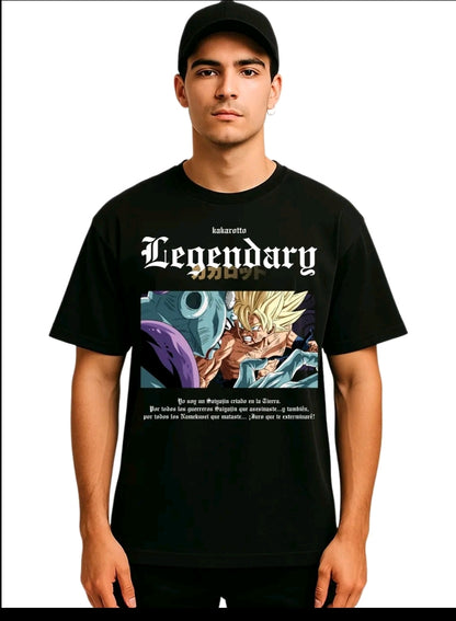 Playera dragon Ball Goku v freezer unisex manga corta algodón (Rabbit Man)