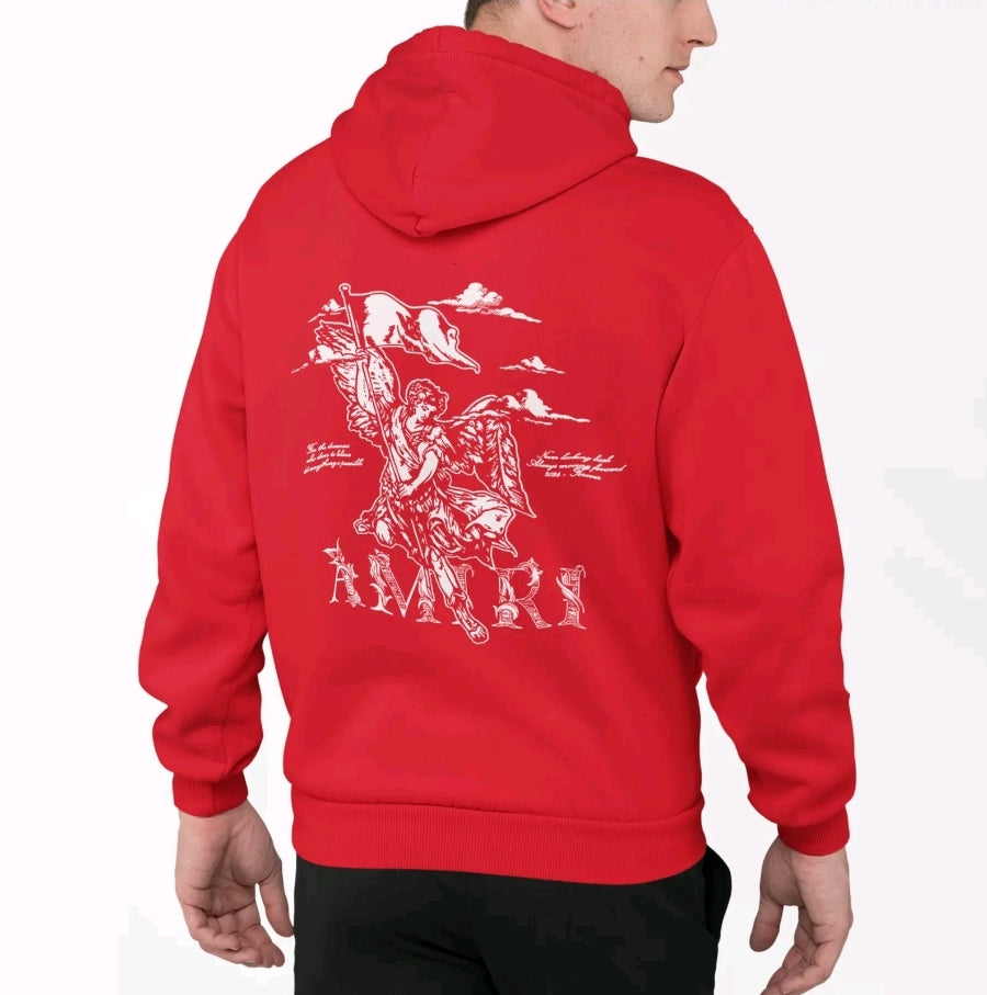 Sudadera Hoodie Casual Urbano Gym Amir i Ángel Bandera Unisex Unitalla con Capucha
